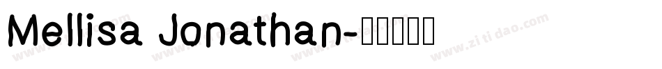 Mellisa Jonathan字体转换